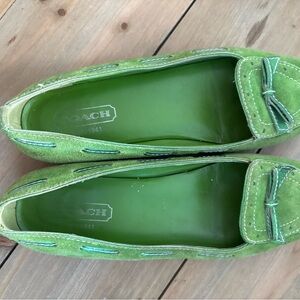 Coach Vibrant Green Women's Bohemian Ballet Core Loafers